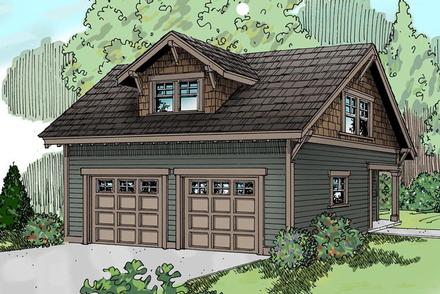 Country Craftsman Traditional Elevation of Plan 59446