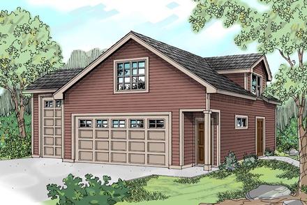 Country Craftsman Traditional Elevation of Plan 59452