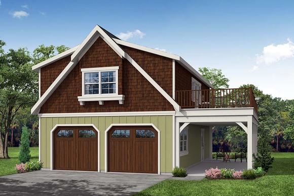 Garage Plan 59475 - 2 Car Garage Apartment Elevation