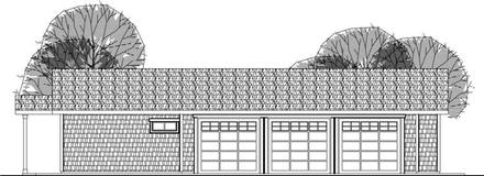 Garage Plan 59480 - 6 Car Garage Elevation