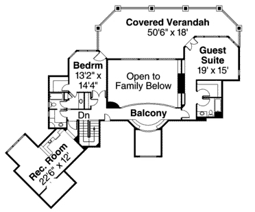 European Traditional Tudor Level Two of Plan 59489