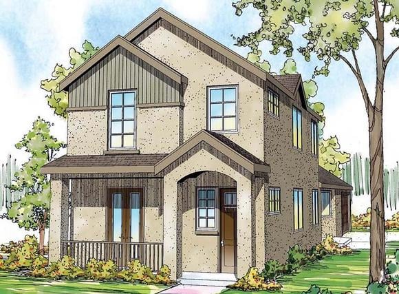 House Plan 59497 Elevation