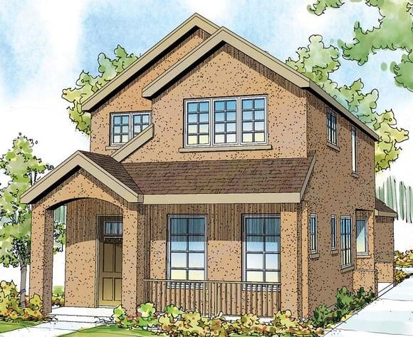 House Plan 59499 Elevation