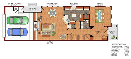 House Plan 59500 First Level Plan