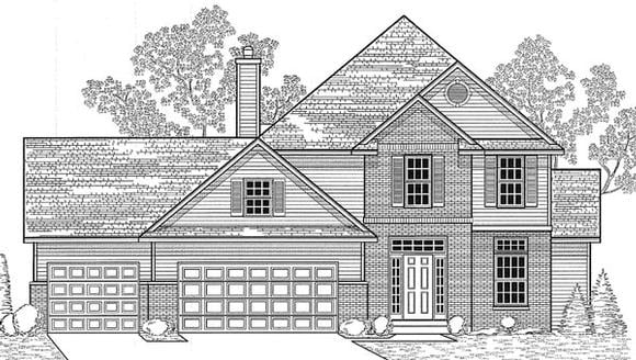 House Plan 59600 Elevation