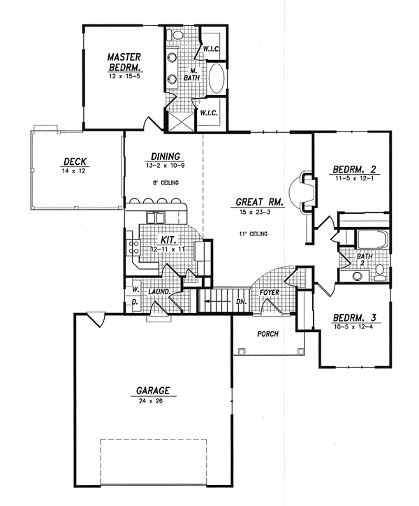Traditional Level One of Plan 59601