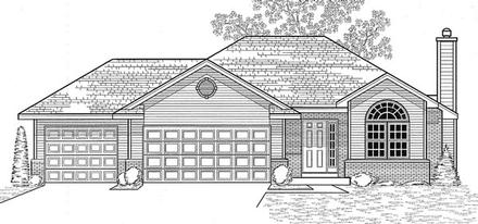 Traditional Elevation of Plan 59603