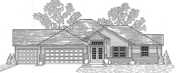 House Plan 59617 Elevation