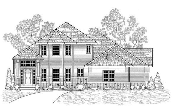 House Plan 59674 Elevation