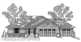 Plan 59676 - 1360 Square Feet