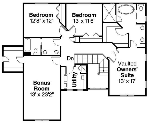 Cape Cod European Level Two of Plan 59709