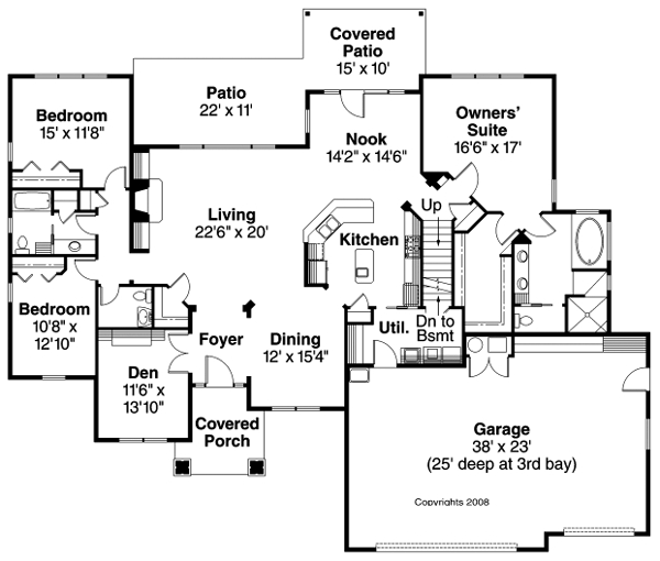 Cottage Level One of Plan 59737