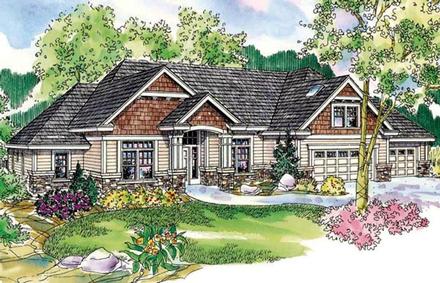 Cottage Elevation of Plan 59737