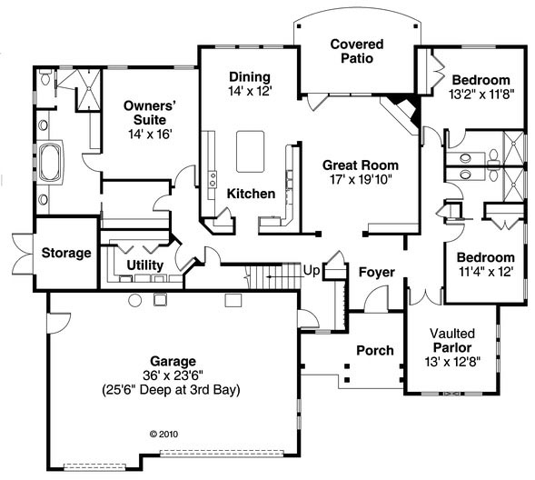 Contemporary Level One of Plan 59740