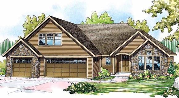 House Plan 59740 Elevation