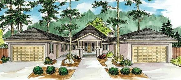 House Plan 59743 Elevation