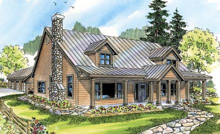 Cabin Cottage Country Elevation of Plan 59779