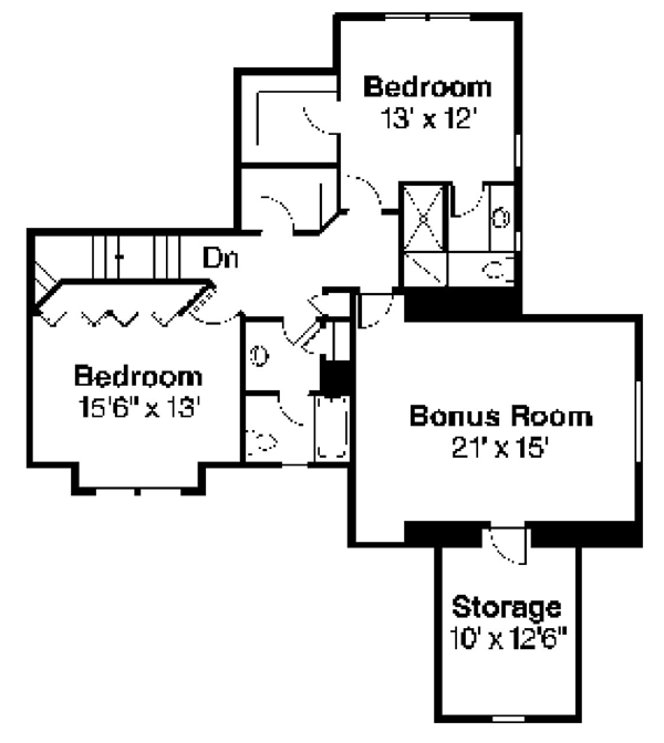 Cottage Craftsman European Level Two of Plan 59786