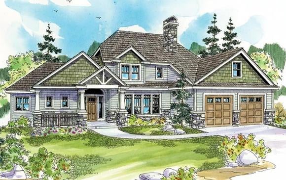 House Plan 59786 Elevation