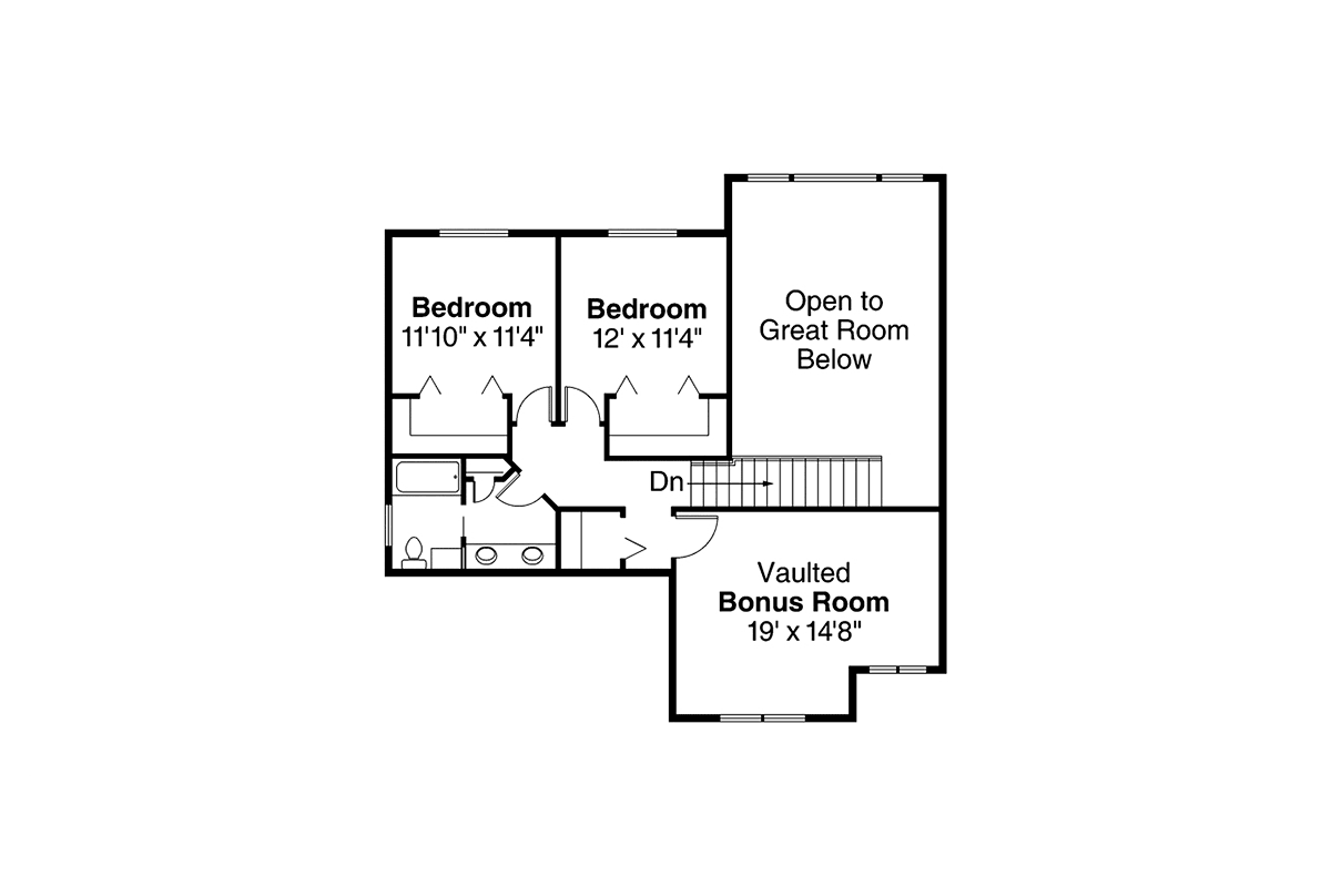 Cottage Craftsman European Level Two of Plan 59793