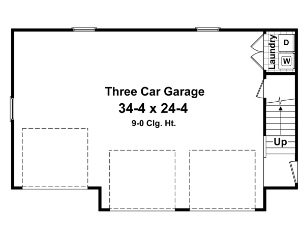 Cottage Craftsman Traditional Level One of Plan 59948