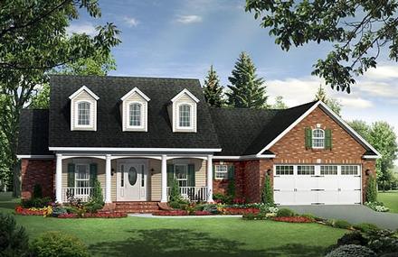 Country Farmhouse Traditional Elevation of Plan 59958
