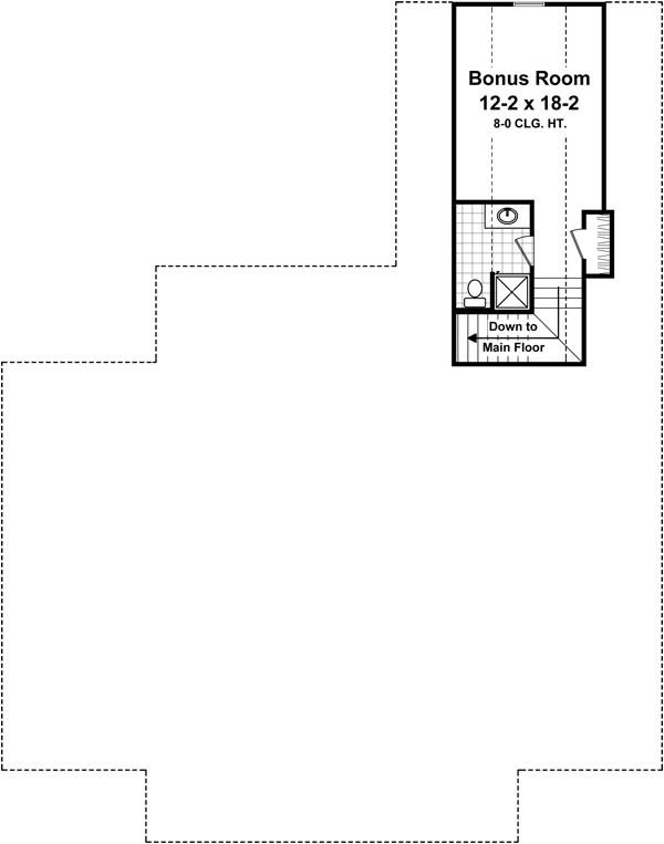 Acadian Country European French Country Traditional Level Two of Plan 59972