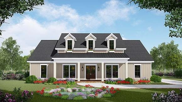 House Plan 59996 Elevation