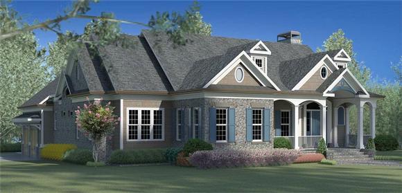 House Plan 60000 Elevation