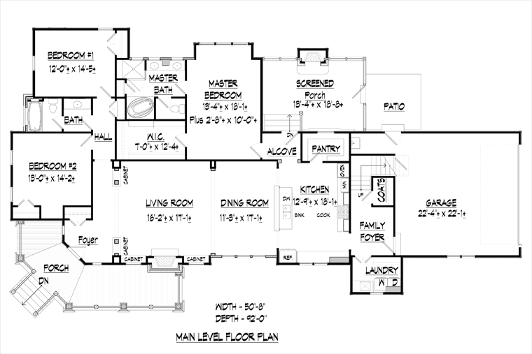 Country Traditional Level One of Plan 60002