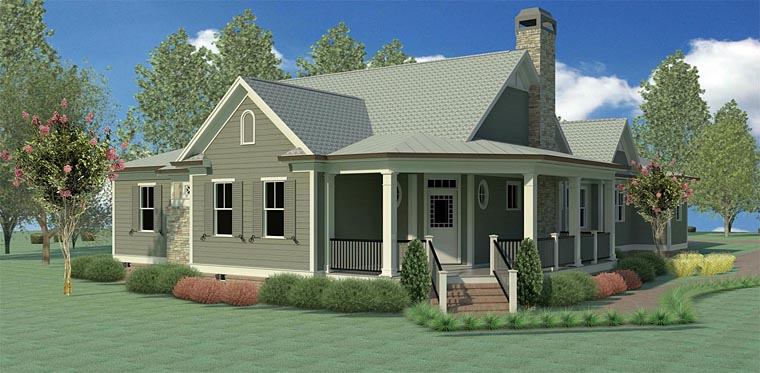 Country, Traditional Plan with 2849 Sq. Ft., 4 Bedrooms, 3 Bathrooms, 2 Car Garage Elevation