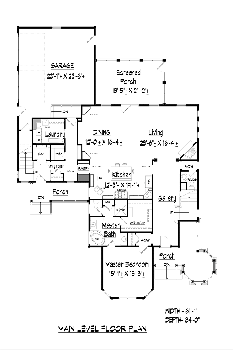 Country Traditional Level One of Plan 60004