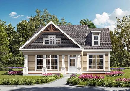 Country Craftsman Traditional Elevation of Plan 60008