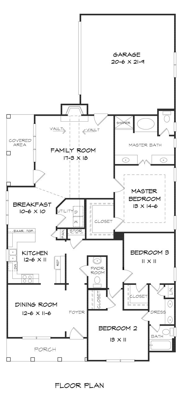 Traditional Level One of Plan 60010