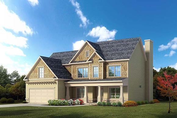 House Plan 60025 Elevation