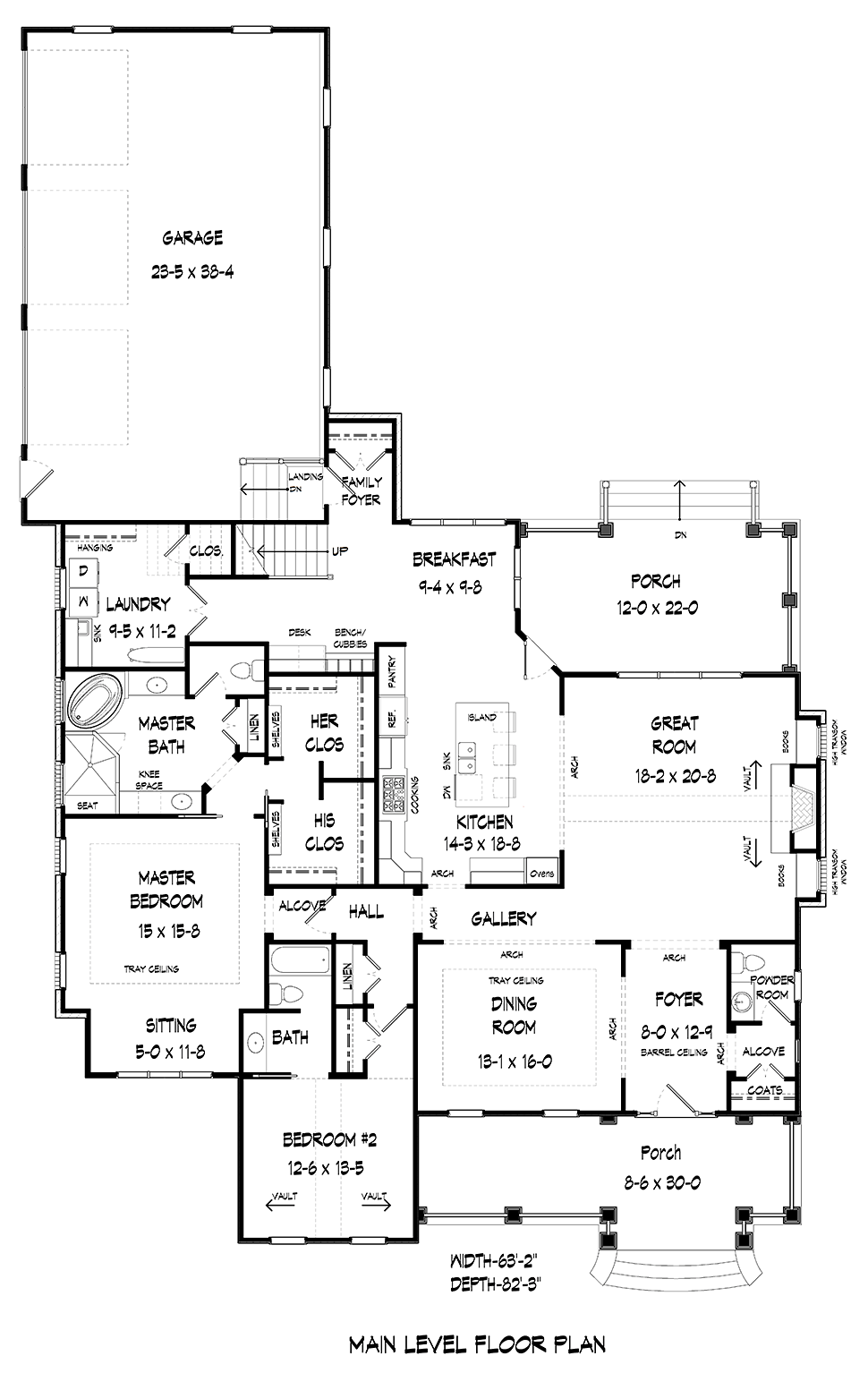 Country Traditional Level One of Plan 60035