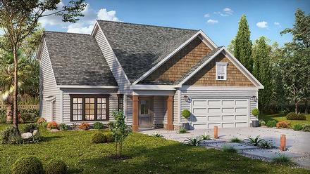 Craftsman Traditional Elevation of Plan 60039