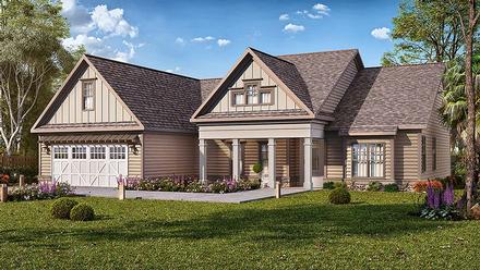 Craftsman Southern Traditional Elevation of Plan 60041