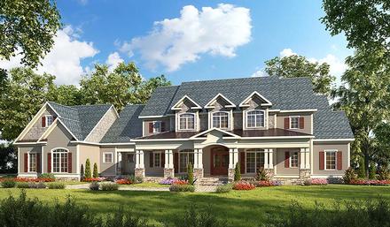 Country Craftsman Southern Traditional Elevation of Plan 60042
