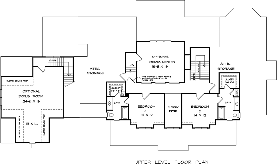 Craftsman Traditional Level Two of Plan 60066