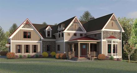 Country Farmhouse Victorian Elevation of Plan 60078