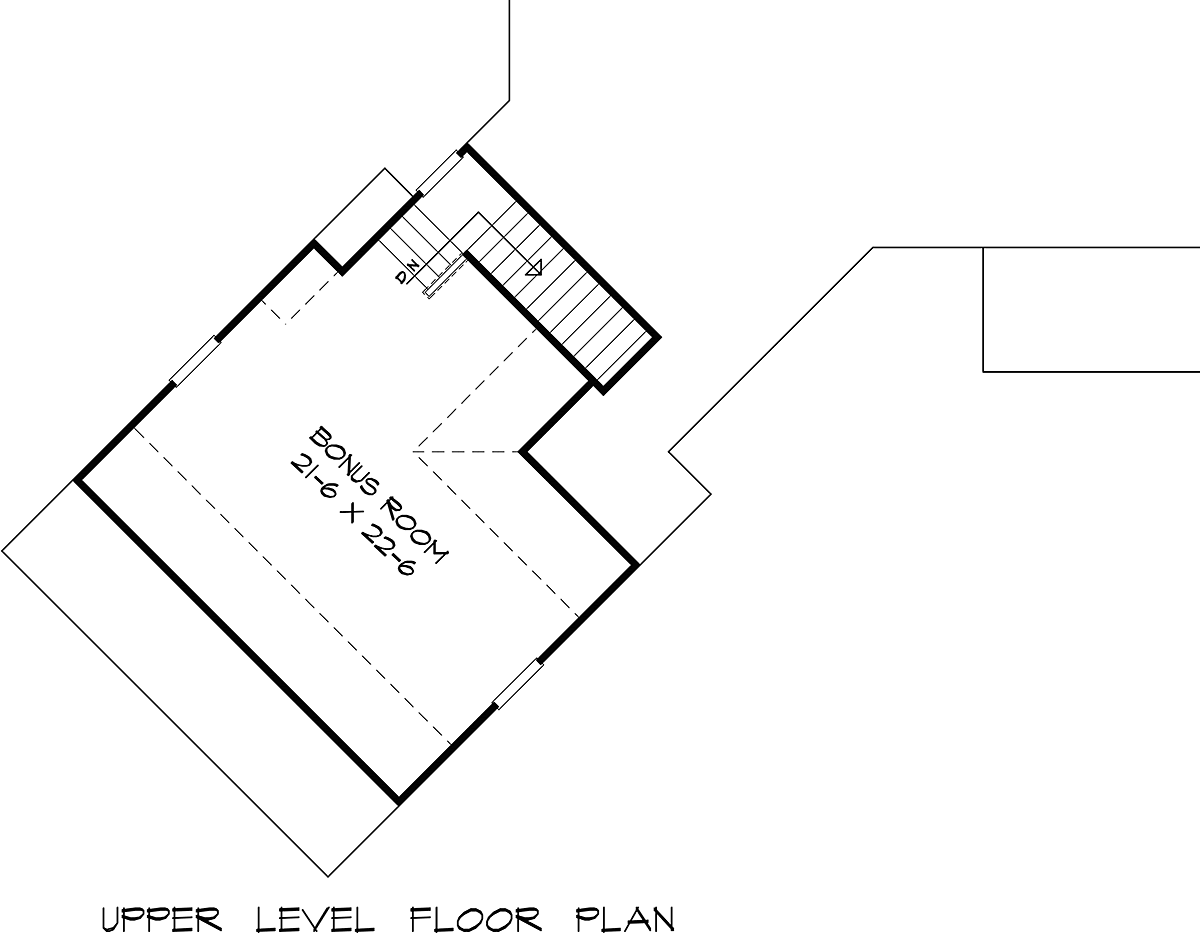 Craftsman Traditional Level Two of Plan 60097