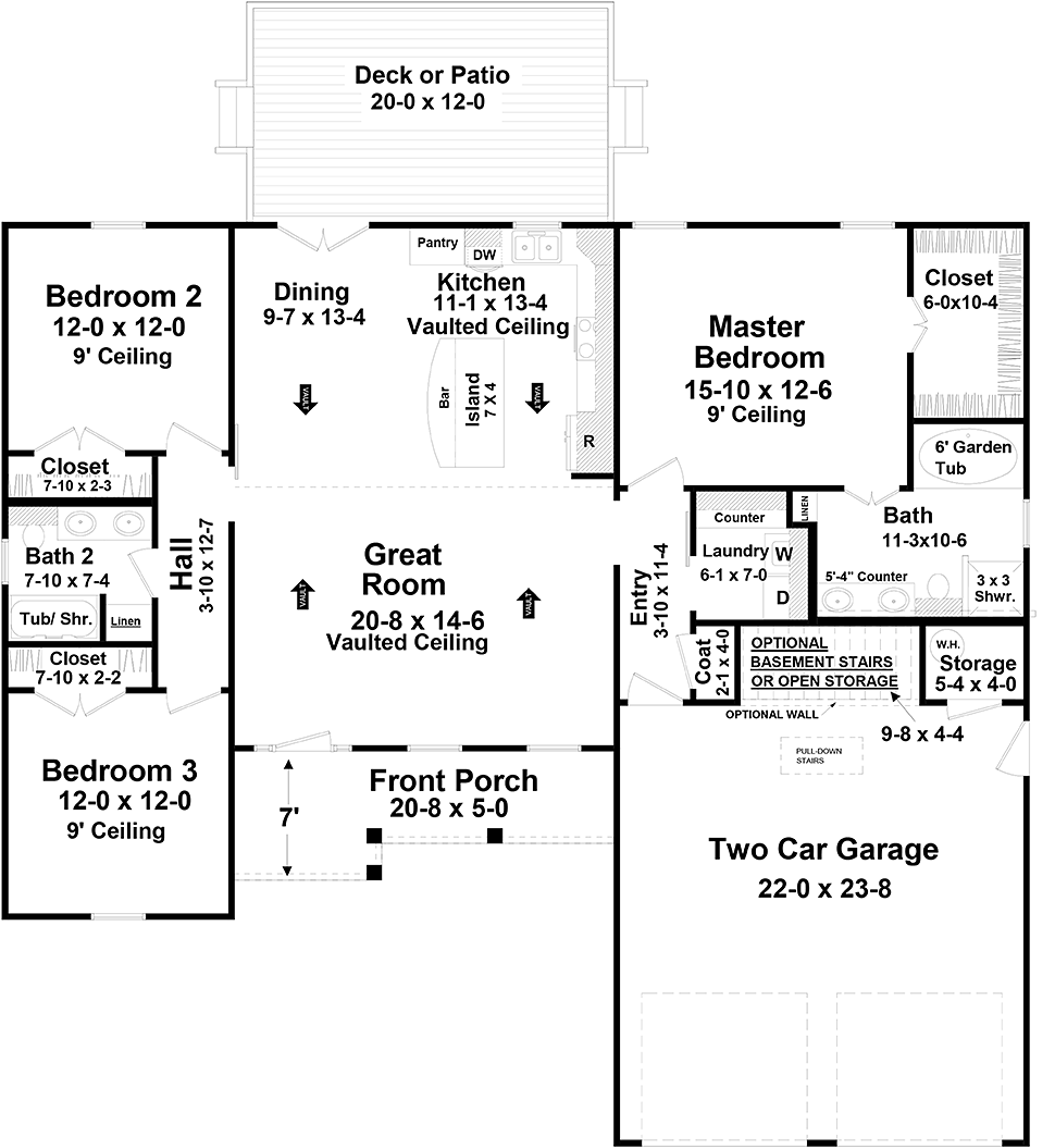 Featured image of post Open Concept Ranch Style Floor Plans 2000 Sq Ft : I also have a small 17 lb dog, too small to sway my don&#039;t like the beveled edge styles (fake plastic look and a place for crumbs to hide).
