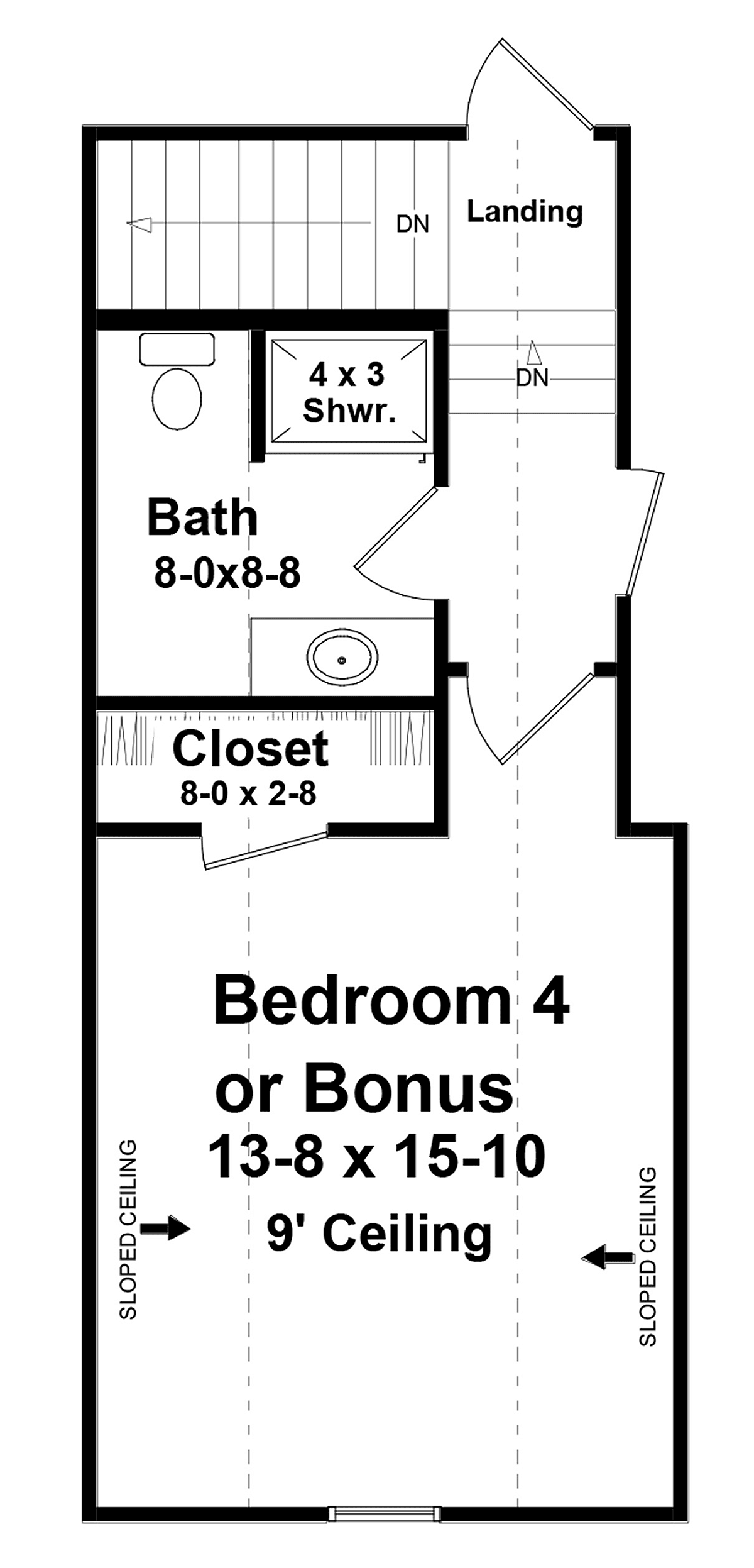 Country Farmhouse Ranch Traditional Level Two of Plan 60110