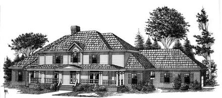 Colonial Elevation of Plan 60343