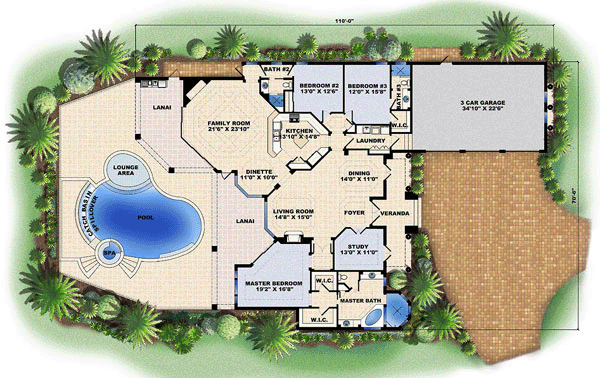 Florida Mediterranean Level One of Plan 60406