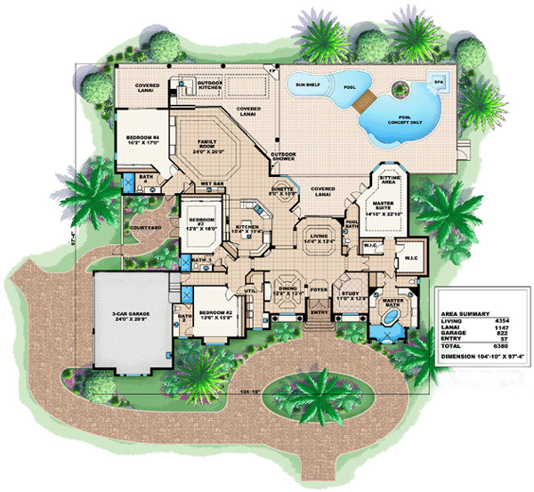 Florida Mediterranean Level One of Plan 60417