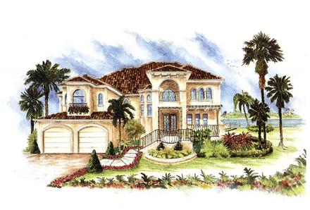 Florida Italian Mediterranean Elevation of Plan 60426