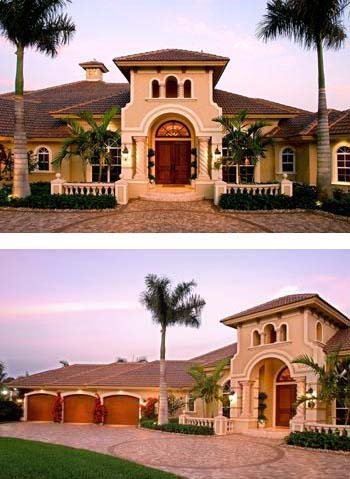 Florida, Mediterranean Plan with 4403 Sq. Ft., 5 Bedrooms, 6 Bathrooms, 2 Car Garage Picture 5