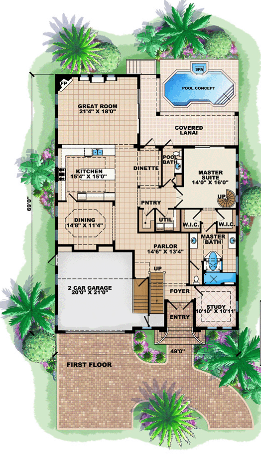 Florida Mediterranean Level One of Plan 60446